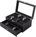 [prime]-bloodyrippa-24-slot-carbon-fiber-watch-box-with-drawer-$50.99-delivered-@-bloodyrippa-via-amazon-au