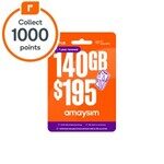 amaysim-140gb-1-year-starter-kit-&-1000-everyday-rewards-points:-$149-in-store-only-(was-$195)-@-woolworths