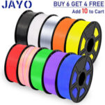 jayo-3d-printer-filament-–-buy-6,-get-4-free:-10x-1kg-black-pla-from-$129.44-delivered-@-jayo-3d-ebay