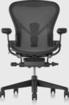 herman-miller-aeron-remastered-graphite-with-fully-adjustable-arms-$1988-delivered-(20%-off-discount-via-chat)-@-living-edge