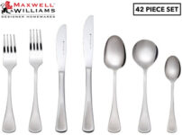 [onepass]-maxwell-&-williams-42-piece-cosmopolitan-18/10-stainless-steel-cutlery-set-$51.60-delivered-@-catch-(excludes-qld)