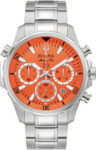 bulova-marine-star-96b395-orange-face-stainless-steel-metal-100m-water-resistant-watch-$244-delivered-@-starbuy