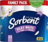 sorbent-3ply-silky-white-toilet-tissue-32-pack-$1510-($13.63-s&s)-+-delivery-($0-with-prime/-$59-spend)-@-amazon-au