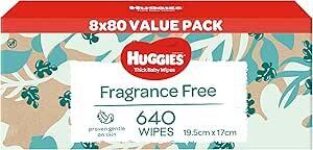 huggies-baby-wipes-fragrance-free-640-pack-(8x-80-pack)-$1820-($15.47-s&s)-+-delivery-($0-with-prime-/-$59-spend)-@-amazon-au