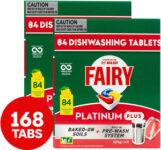 fairy-platinum-plus-dishwasher-tablets-168-pack-value-bundle-(84-pack-x-2)-$5040-+-$8.95-delivery-($0-with-onepass)-@-catch