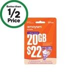 amaysim-28-day-prepaid-sim-starter-pack-10gb-$10-(+10gb-for-first-3-renewals,-ongoing-recharge-$22)-@-woolworths-in-store