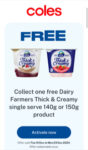 collect-1-free-dairy-farmers-yoghurt-140-150g-at-coles-@-flybuys-(activation-required)