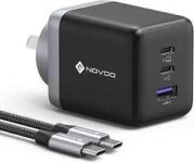 novoo-100w-3-port-2c1a-gan-charger-with-cable-$39.09-+-delivery-($0-with-prime/-$59-spend)-@-mbest-au-via-amazon-au