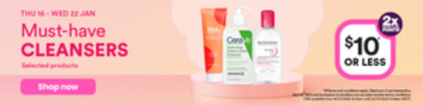 selected-cleansers-$10-or-less-(incl-avene,-banila-co,-bioderma,-cerave-+-more)-+-delivery-($0-c&c/in-store/onepass)-@-priceline