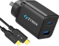 zyron-powastone-30w-gan-pd-pps-charger-&-100w-usb-c-cable:-2-for-$29.99-delivered-@-zyron-tech