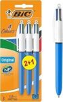 bic-4-colours-original-retractable-ball-pen-medium-point-(1.0-mm)-3-pack-$4-+-delivery-($0-with-prime/-$59-spend)-@-amazon-au