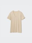 uniqlo-airism-v-neck-t-shirt-$490-(beige/s-l)-+-$7.95-delivery-($0-c&c/-in-store/-$75-order)-@-uniqlo