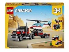 LEGO Creator 3-in-1 Flatbed Truck with Helicopter 31146 270 pcs 7+