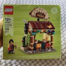 Brand New LEGO 40907 Restaurants of the World: Mexico Box Squeezed