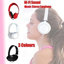 Over Ear Headphones Hi-Fi Stereo Noise-Cancelling Headsets Wired Earphones AU