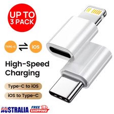 1/3x USB C Type C Male To iPhone IOS Female Charging Port Adapter Fast Converter