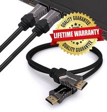HDMI 2.1 Cable – 2M – Black | 48Gbps, Compatible with Sony PS5, Xbox Series