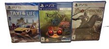 3x PlayStation Games (Sealed) Taxi Life & Broadsword PS5 Psychonauts VR PS4⁠ New