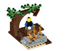 Lego MOC Camp Fire Model Instructions Manual Portable Document format 0.99 Free
