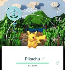 Pokemon Trade Go – non-Shiny pikachu | Special LEGO background copenhegen