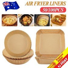 50/100 Pcs Air Fryer Paper Liner Non-Stick Pan Parchment Baking NEW