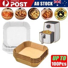 100pcs Air Fryer Paper Liner Set Non-Stick Pan Parchment Baking Paper