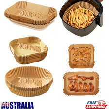 50/100PCs Air Fryer Disposable Paper Liner Non-Stick Baking Liners WaterProof AU