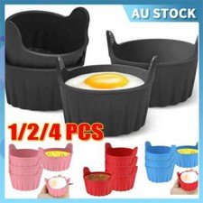 1/2/4X Air Fryer Egg Moulds Silicone Ramekins for Air Fryer Tool KC