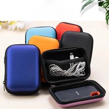 Portable Hard Case Pouch Storage Bag For Earphone Headphone Earbuds Cable