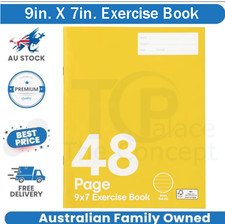 9in. X 7in. Exercise Book – 48 Pages Notebook Ruled School Lined Office Note