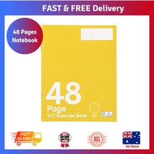 9in. X 7in. Exercise Book – 48 Pages Notebook Ruled School Lined Office Note