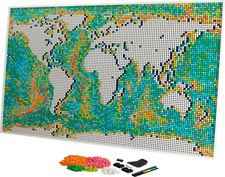 LEGO 31203 World Map Complete 11,695 Pieces No Box Some Bags Still Sealed