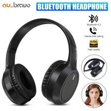 Wireless Headphones Bluetooth Earphones Headset Rechargeable with Mic AU Stock