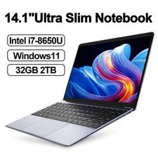 LENO HOT Ultra Slim 14.1″ Laptop 32GB 2TB Windows 11 Intel Core i7 8650U Gaming