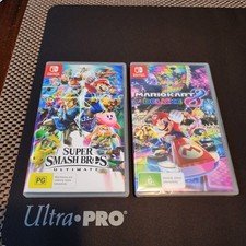 x2 Lot Super Smash Bros. Ultimate & Mario Kart 8 Deluxe (Sealed) Nintendo Switch
