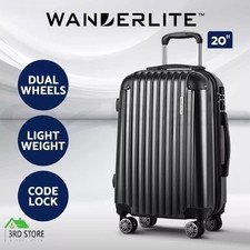 Wanderlite 20″ Luggage Sets Suitcase Trolley Travel Hard Case Lightweight