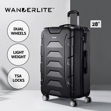 41% off | Wanderlite 28″ Luggage Trolley Travel Suitcase Set TSA Hard Case Lightweight