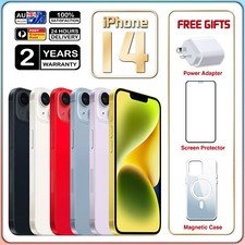 New Apple iPhone 14 Unlocked 64/128/256GB Sealed Colours 5G Mobile FREE EXPRESS