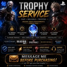 PS4/PS5 Platinum Trophy Service – Read Description Before Purchase