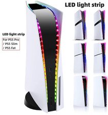 RGB LED Light Strip Ring for PS5 Console / Slim USB App Remote Control Ambient