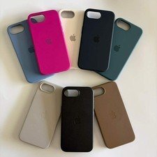 iPhone 16E Silicone & Leather Case with MagSafe
