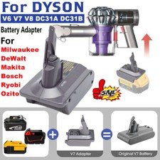 Adapter For Makita DeWalt Milwaukee AEG Battery Convert To Dyson V7 V8 V6 AU