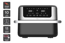 65% off | Kogan 10L XXL Digital Dual Zone Flex Drawer Air Fryer, Black, Air Fryers,