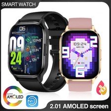 15% off | AMOLED Smart Watch NFC Bluetooth Call IP67 Fitness Tracker Voice Assistant Men