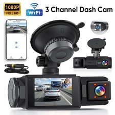 HD 1080P Car Dash Camera WiFI Front Inside and Rear DVR Dash Cam Video Recorder