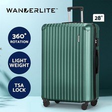 47% off | Wanderlite 28” Luggage Travel Suitcase Set TSA Carry On Hard Case Green