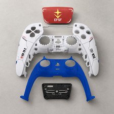 PS5 Controller Shell Faceplate Cover Kit UV Coated ABS for BDM-010/050 Blue