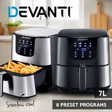 57% off | Devanti Air Fryer 7L LCD Fryers Kitchen Oven Airfryer Oil Free Healthy Cooker