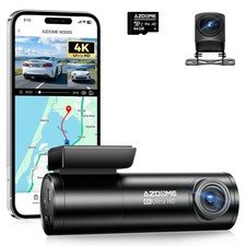 AZDOME M300S 4K Dual Dash Cam WiFi 6 GPS Front Rear ADAS Parking Mode 1080P 64GB