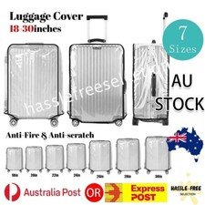 18”-30” Transparent Waterproof PVC Luggage Cover Suitcase Travel Protector